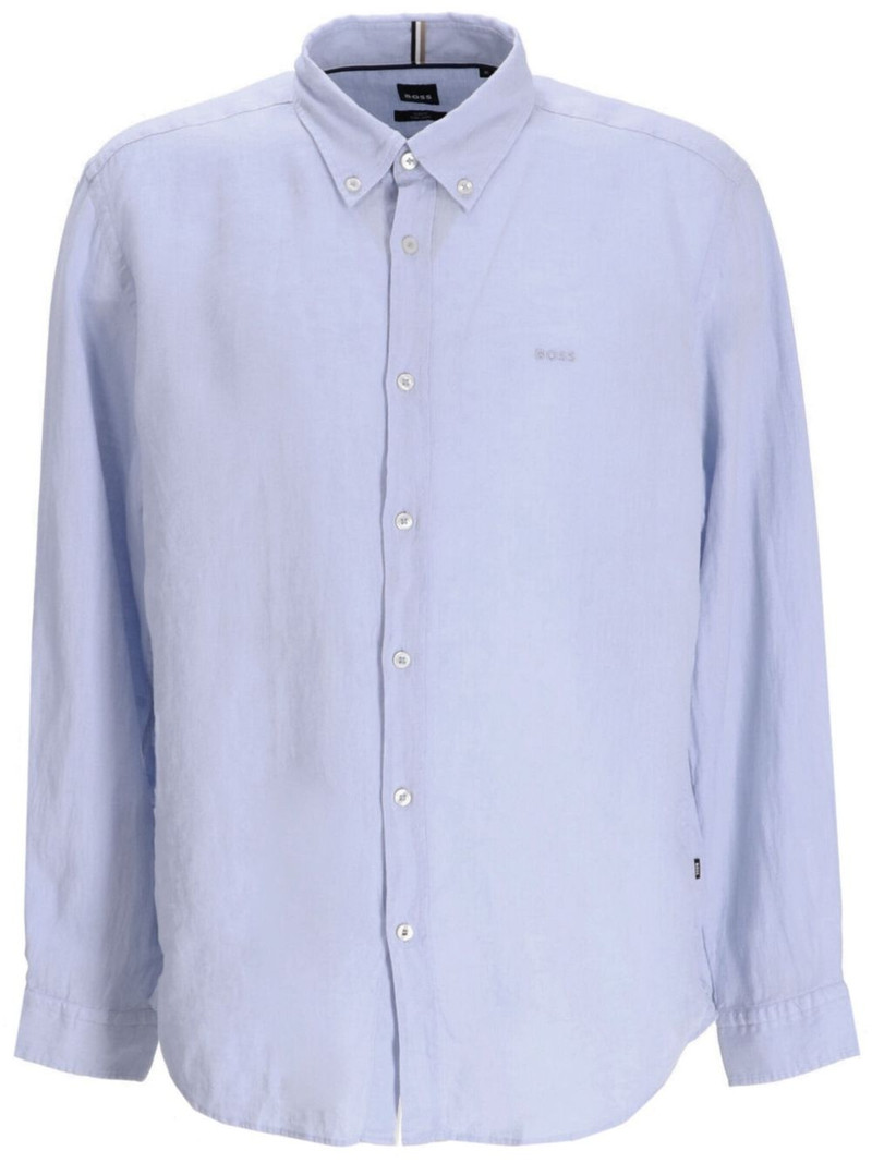 logo-embroidered shirt 1