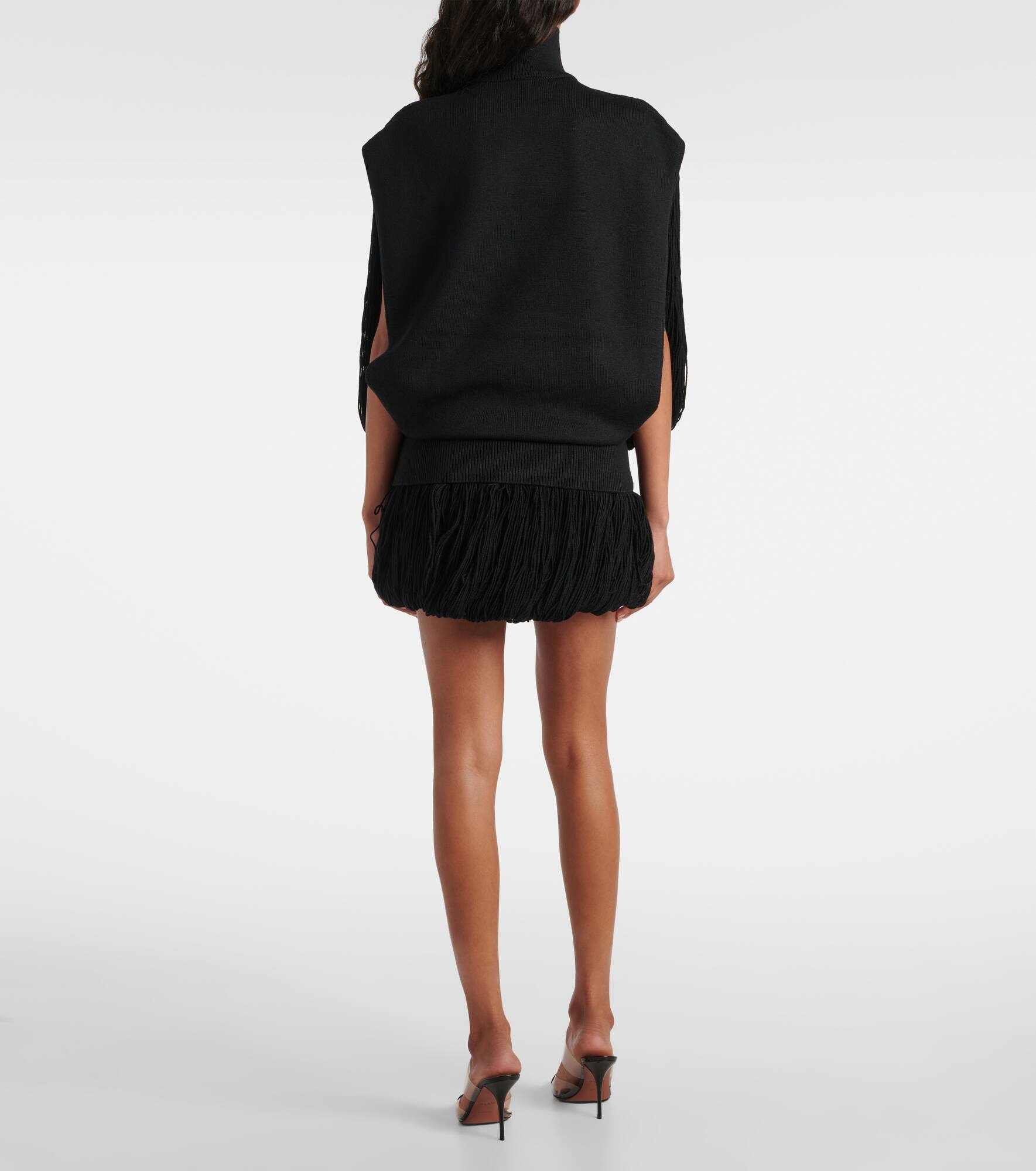Fringed wool sweater - 3