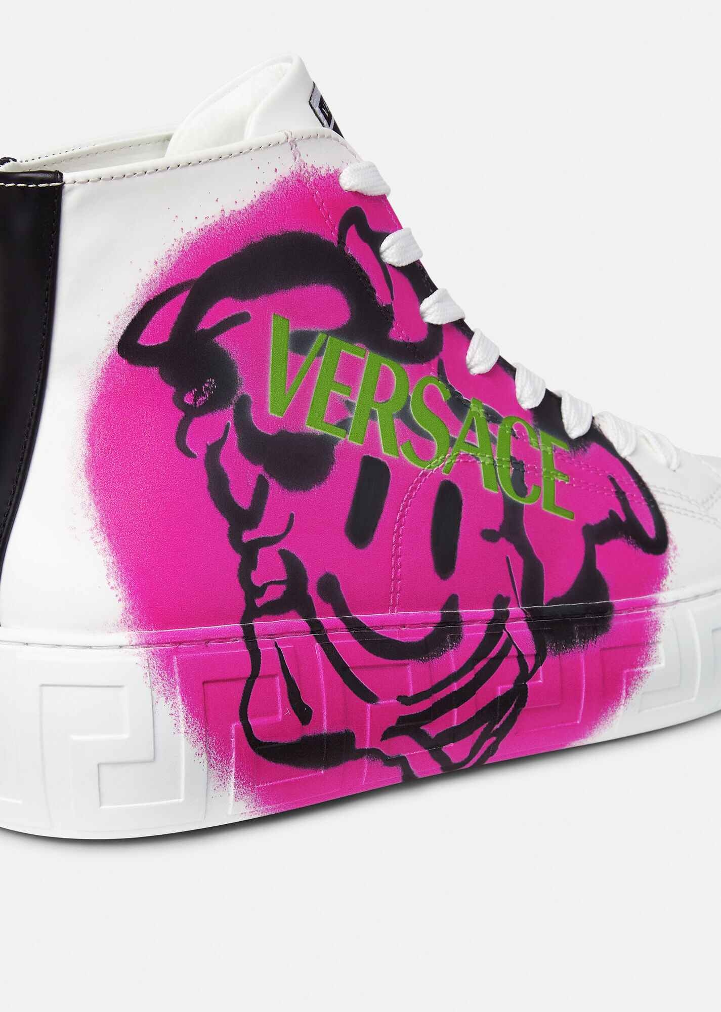 Greca Medusa Tag High Top Sneakers - 4