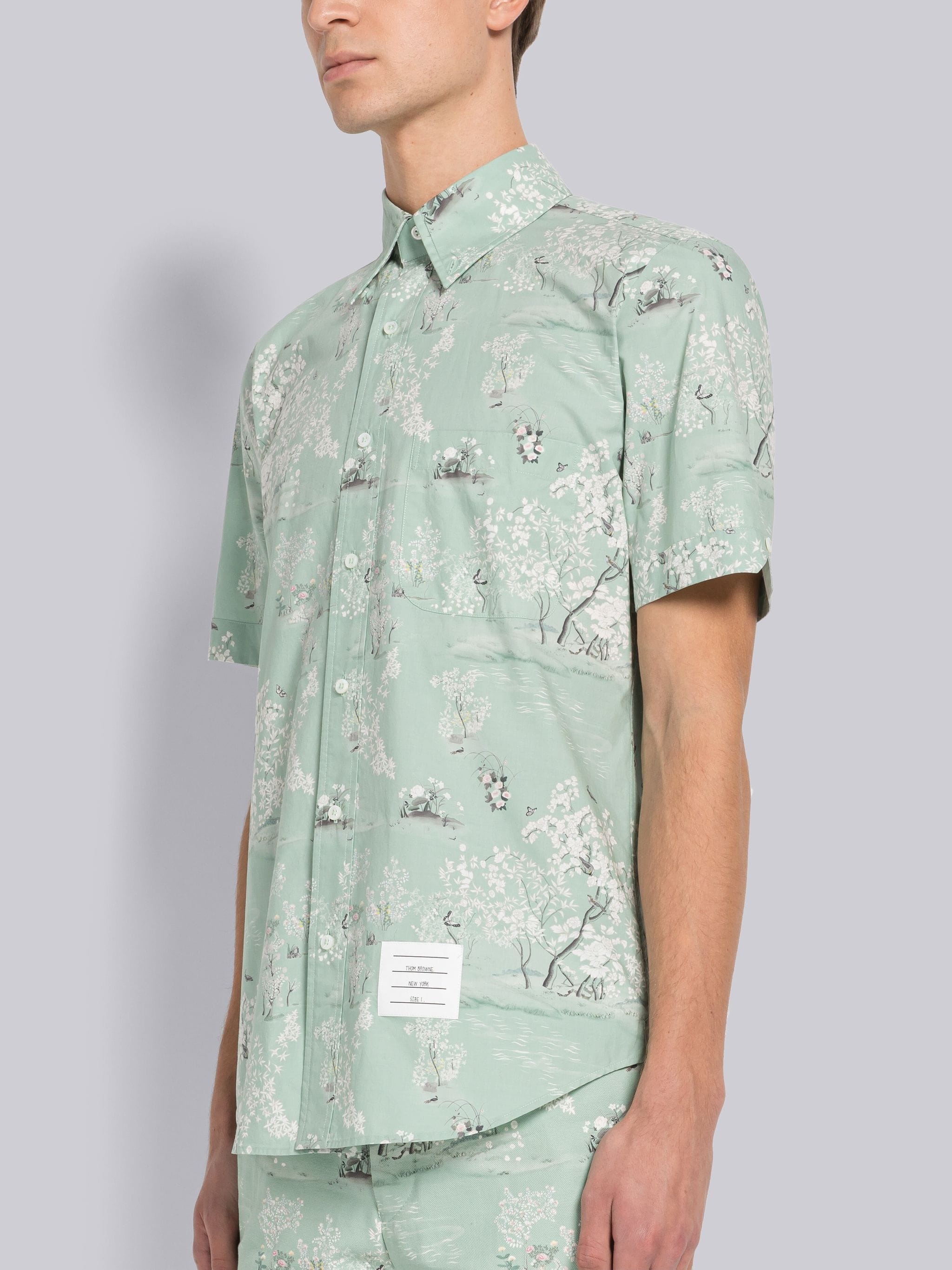 Poplin Toile Button Down Short Sleeve Shirt - 2