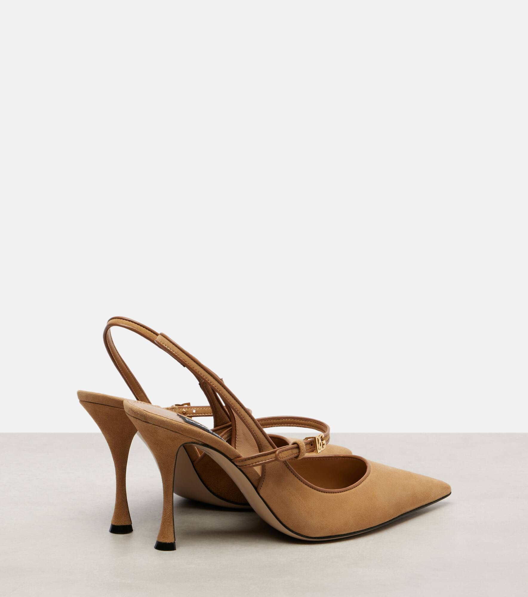 DG 90 suede slingback pumps - 2