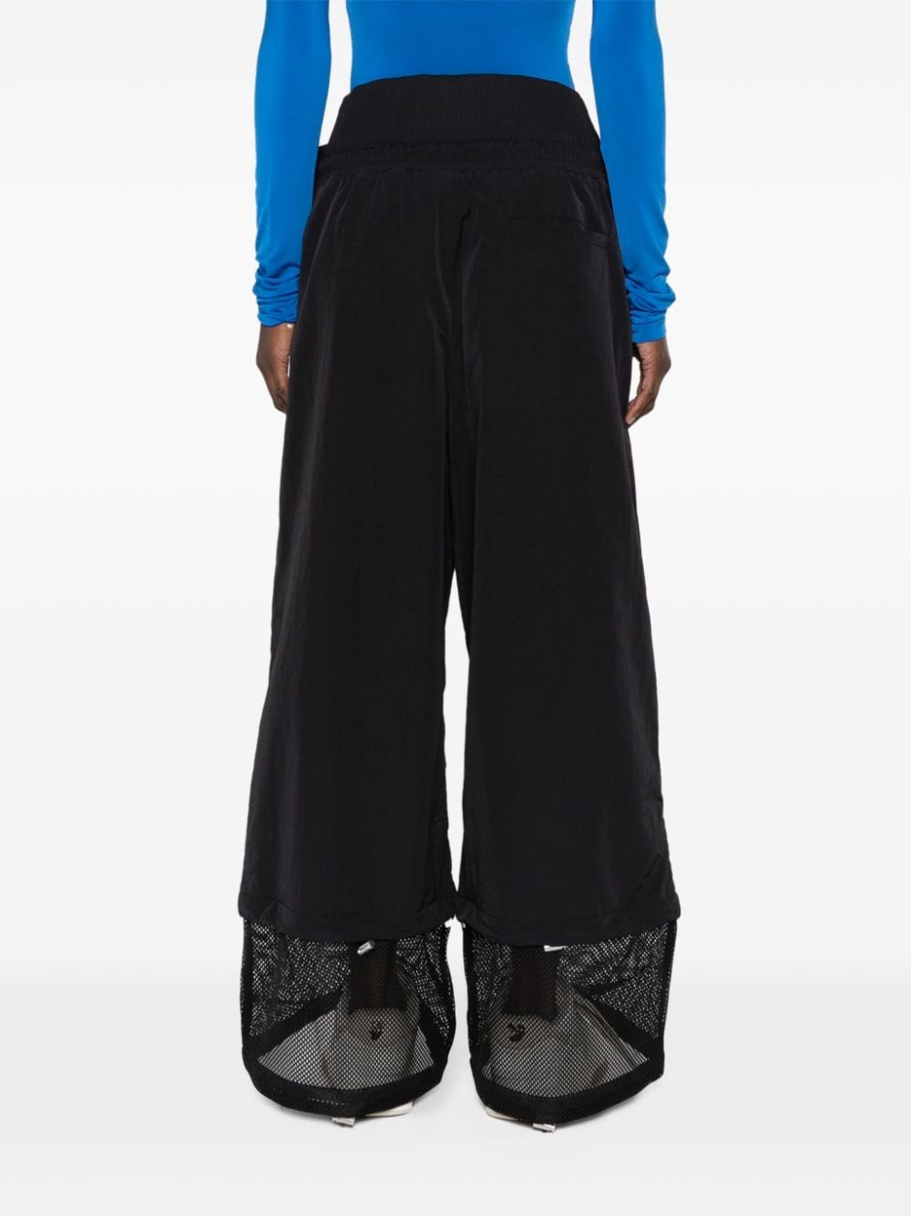 high-waist wide-leg trousers - 4
