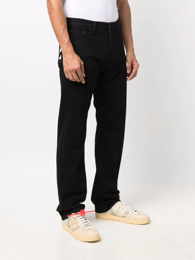 diagonals print straight-leg jeans 3