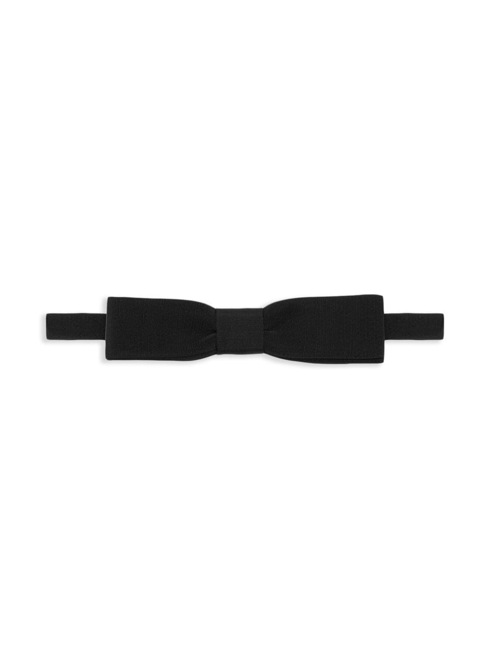 ribbed effect bow tie - 2