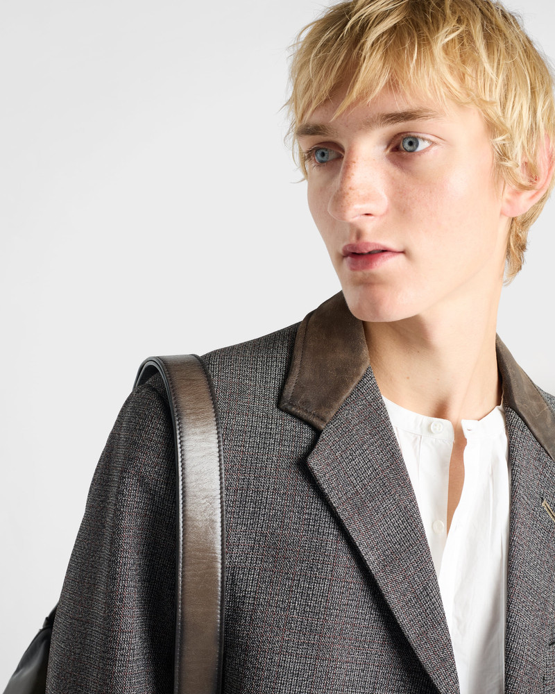 Single-breasted wool jacket 4