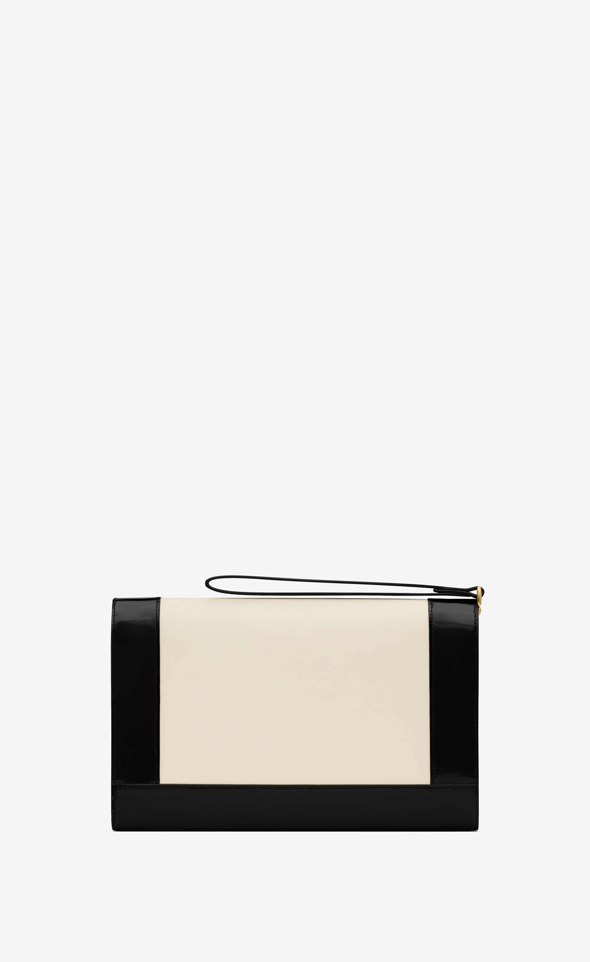 cassandre flap pouch in lambskin and shiny leather - 2