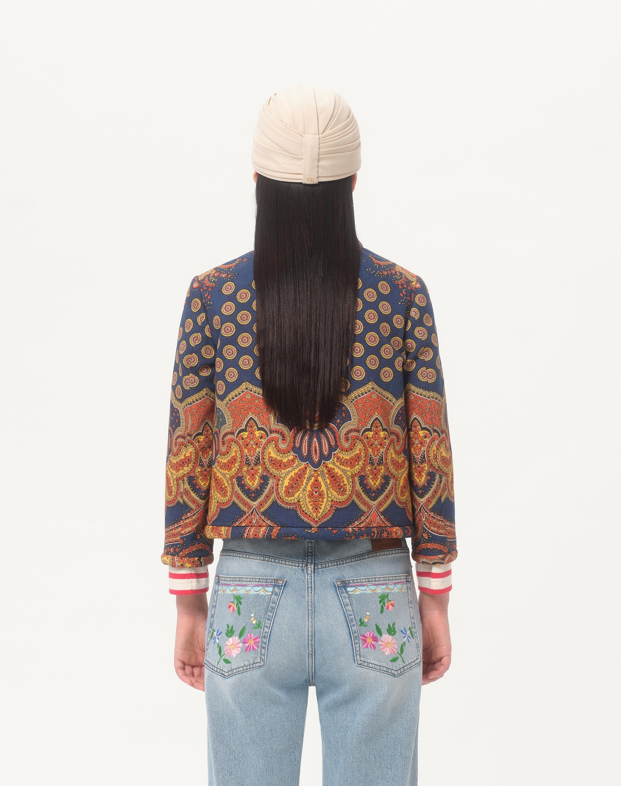 JACKET IN GABARDINE PAISLEY MEDAGLIONI VOYAGE IMAGINAIRE - 7