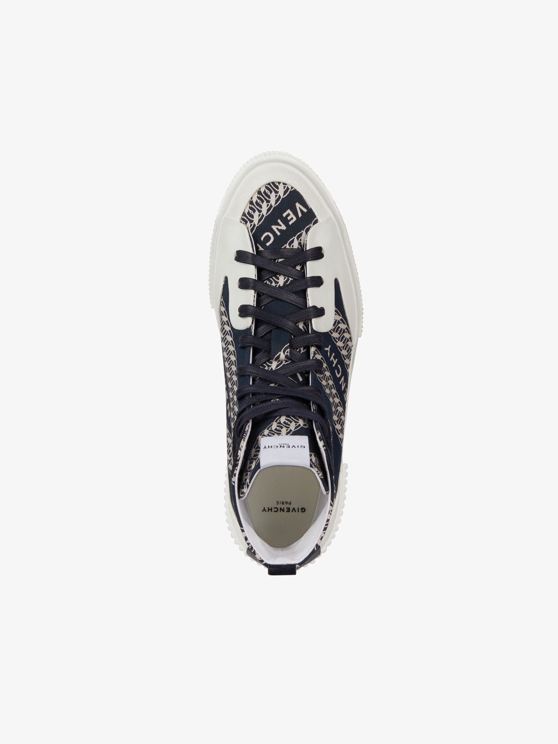 GIVENCHY chain Tennis Light high top sneakers in canvas - 5