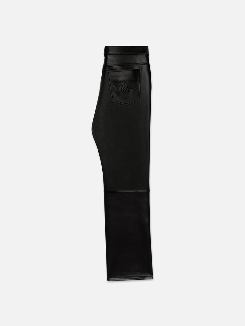 FRAME Ritz Men's Leather Pant in Black outlook