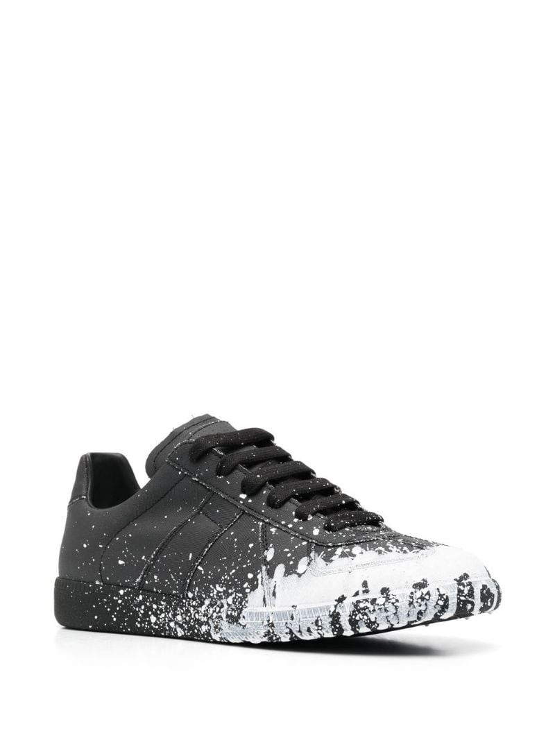 Maison Margiela paint-splash low-top sneakers outlook