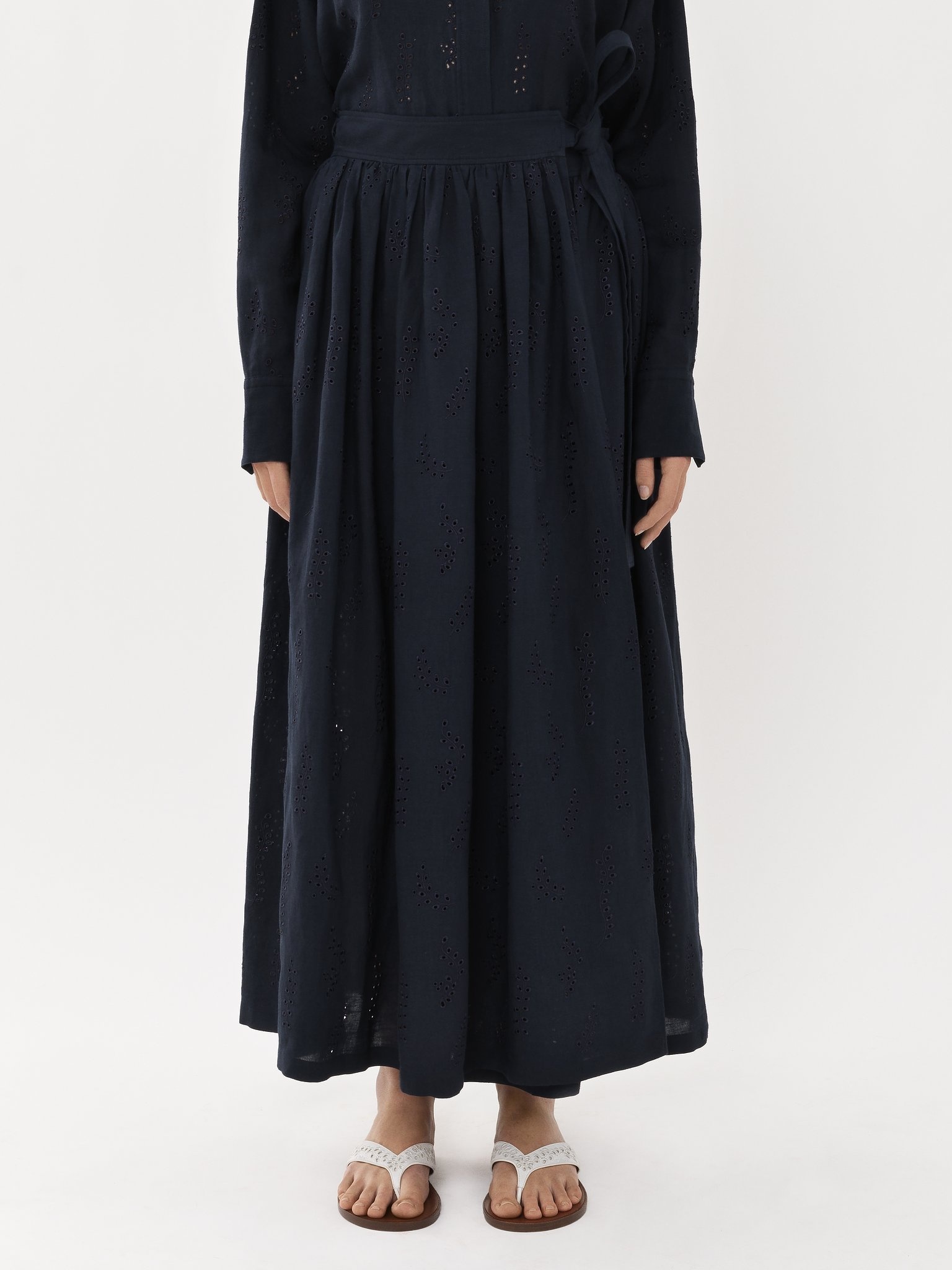 CHLOÉ X ERES PALOMA LONG WRAP SKIRT - 5