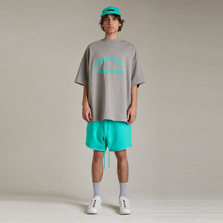 Fear of God Essentials SS24 Crewneck T-Shirt 'Dark Heather Oatmeal' 125SP242003F - 5