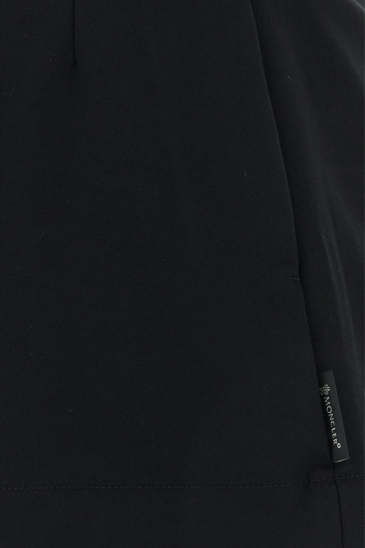 Black polyester blend shorts - 3