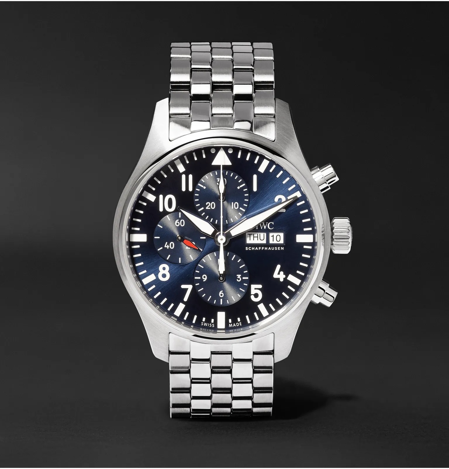 Pilot's Le Petit Prince Edition Chronograph 43mm Stainless Steel Watch, Ref. No. IW377717 - 1