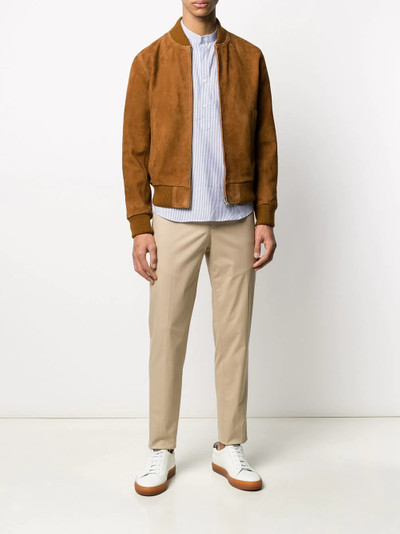 Sandro suede bomber jacket outlook