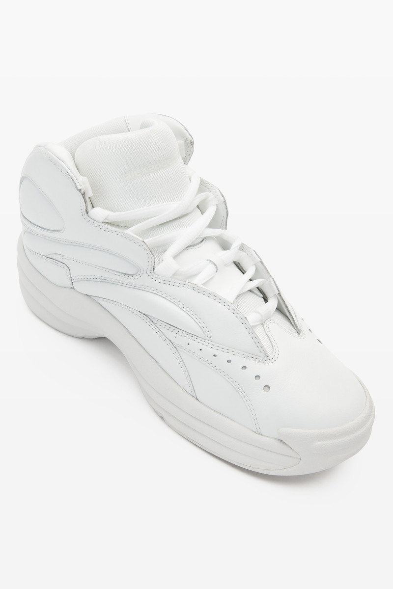 Alexander Wang AW HOOP SNEAKER IN LEATHER outlook