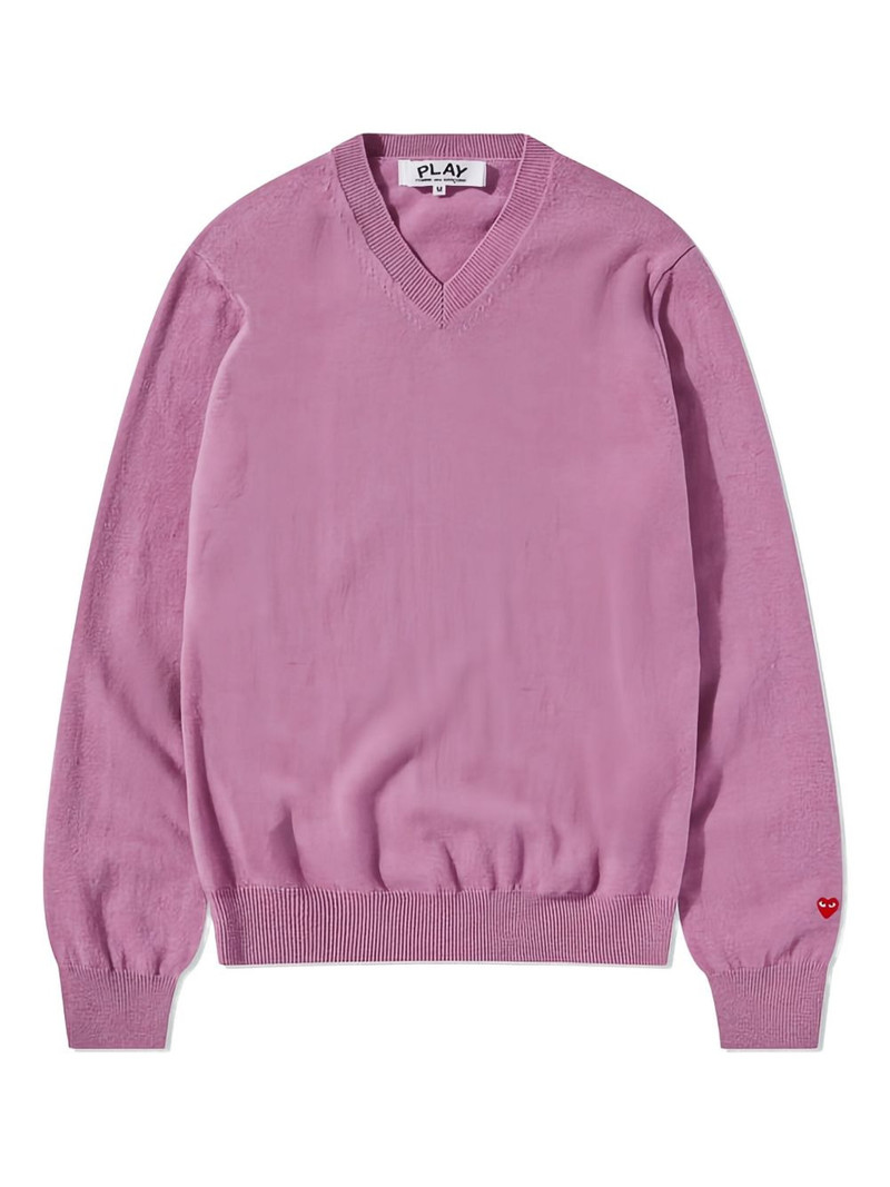 V-neck logo-detail sweater 1