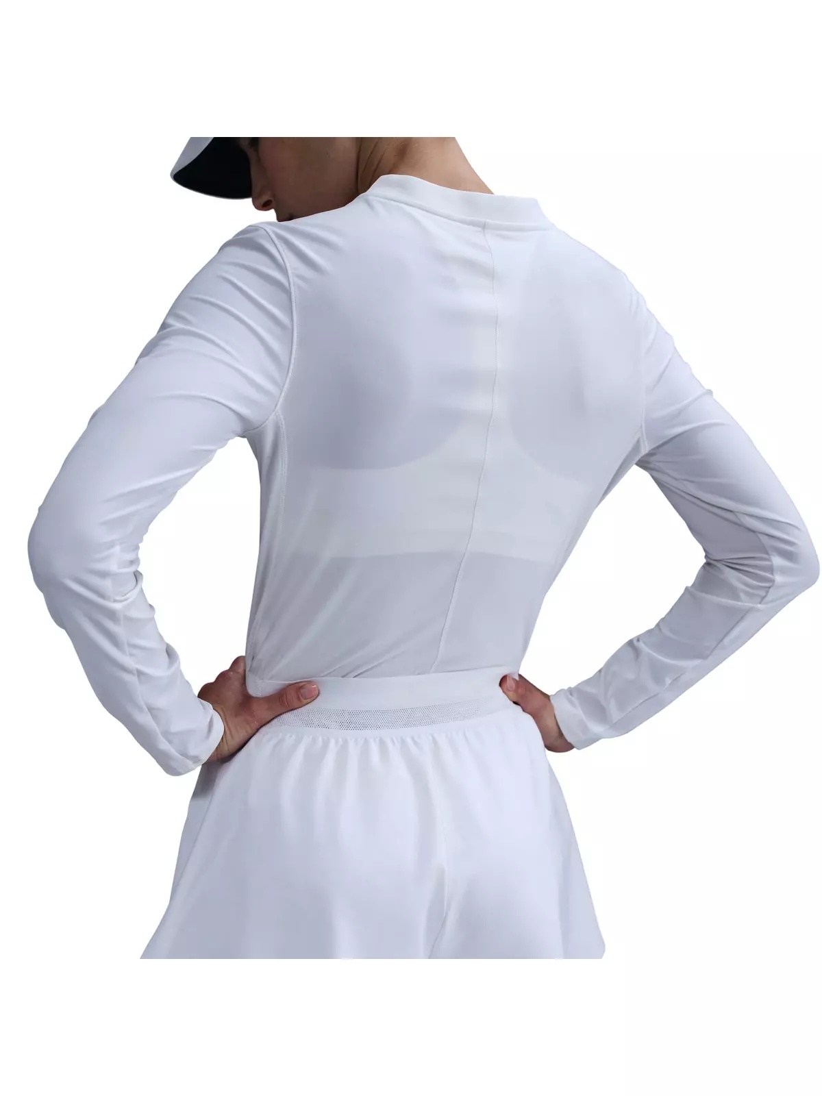 Women's Court Dri-Fit Advantage Short-White - 2