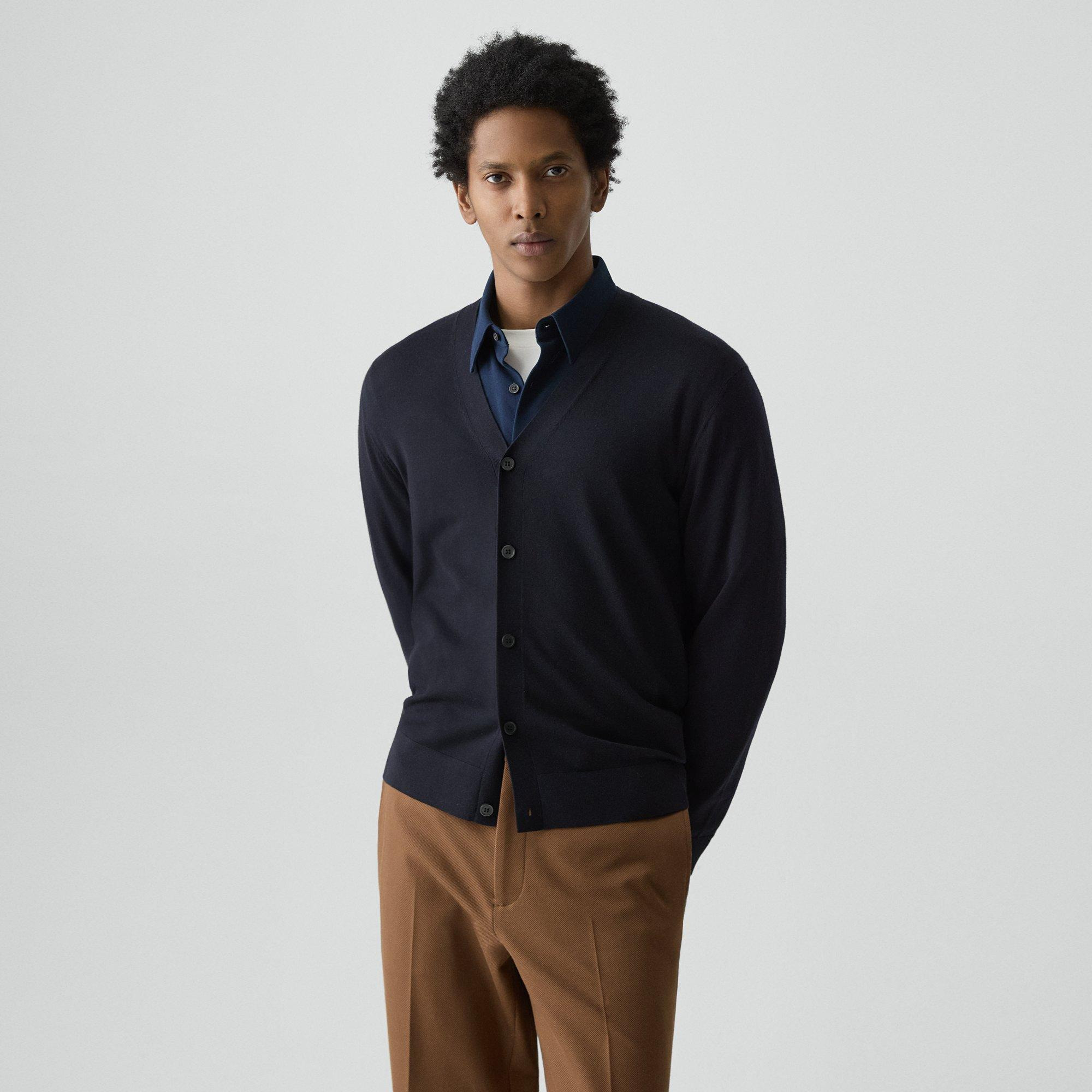 V-Neck Cardigan in Regal Wool - 2