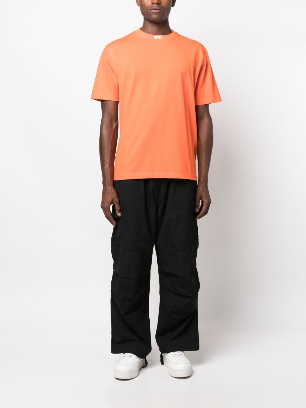 logo-embroidered cotton T-shirt - 2