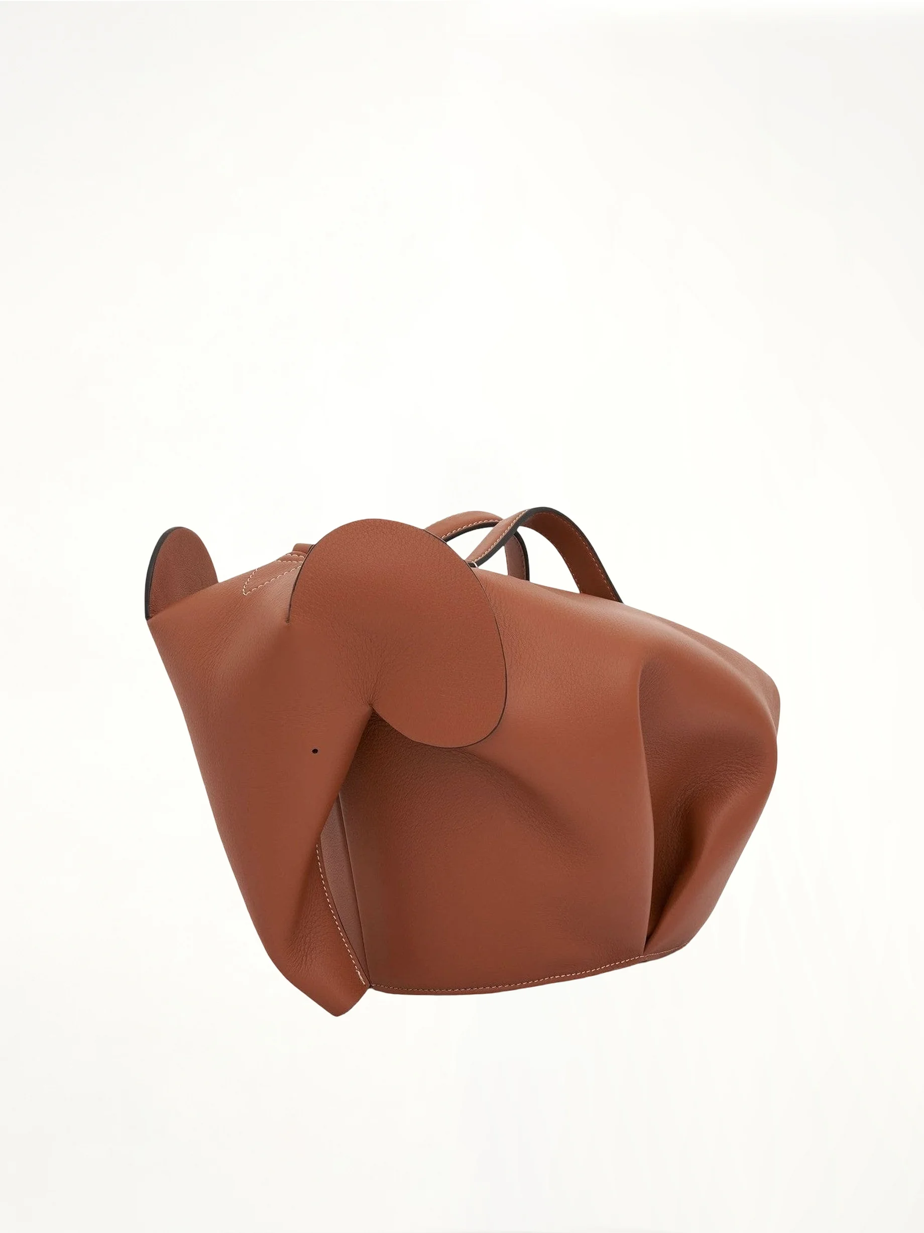 Large Elephant Bag in Classic Calfskin in Tan - 1