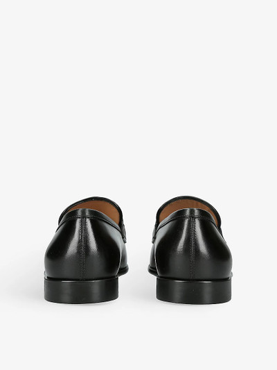 FERRAGAMO Foster Gancho horsebit-embellished leather loafers outlook