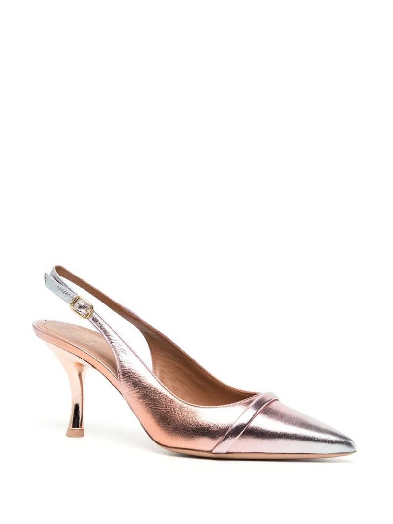 MALONE SOULIERS Jama 80mm ombrÃ©-effect leather sandals outlook