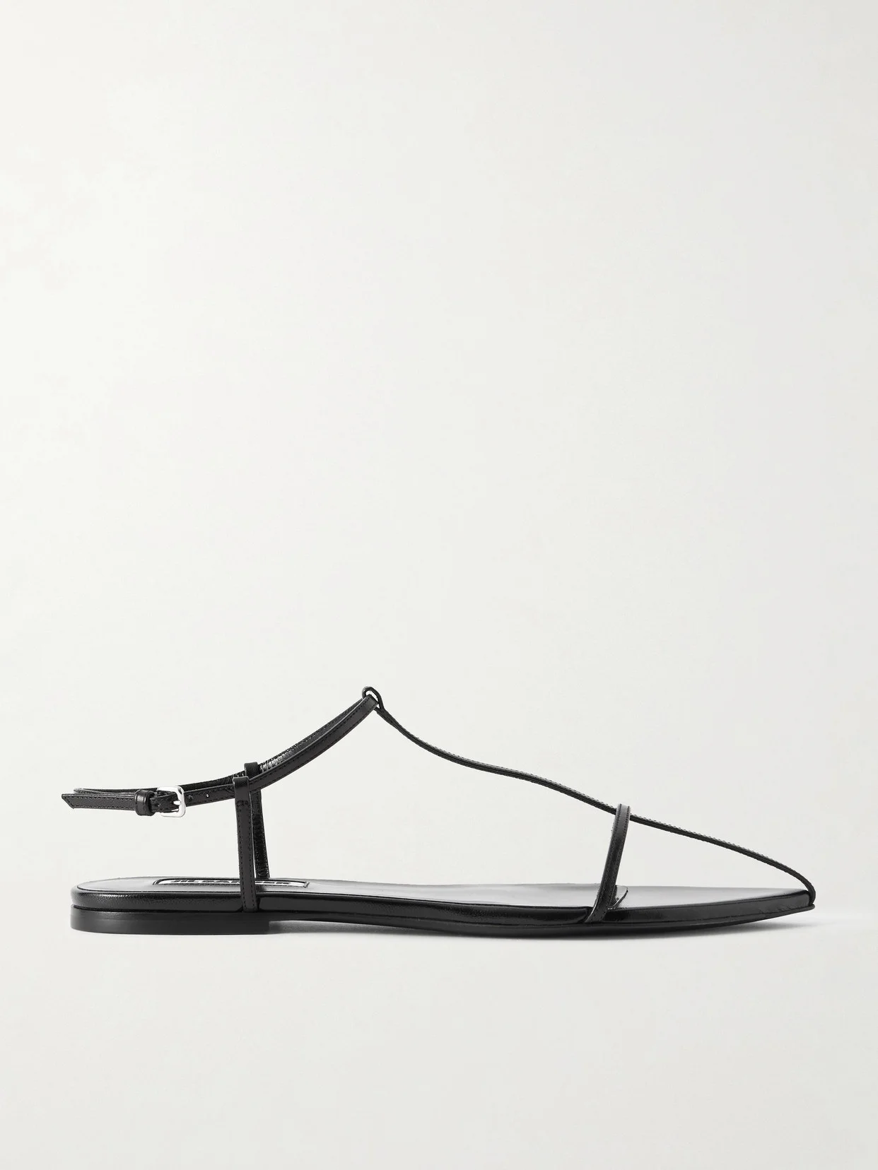 Leather Point-toe Sandals - 1