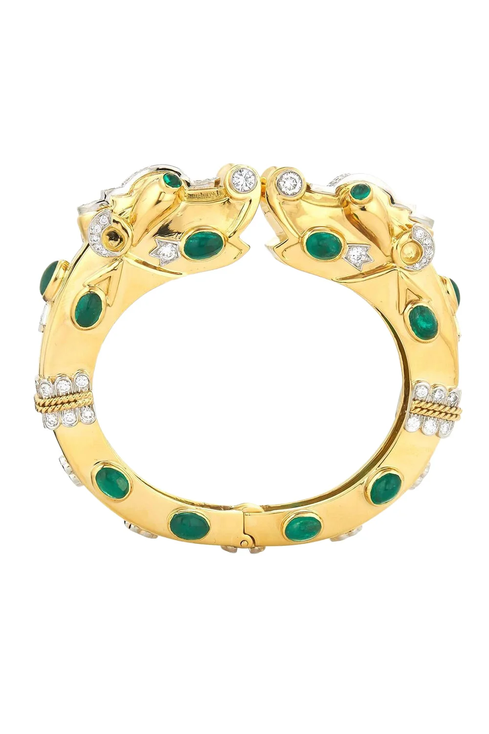Diamond Emerald Makara Bracelet - 1