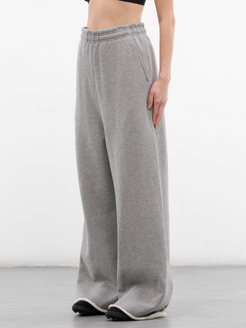 Gray Cotton Baggy Elongated Sweatpants 2