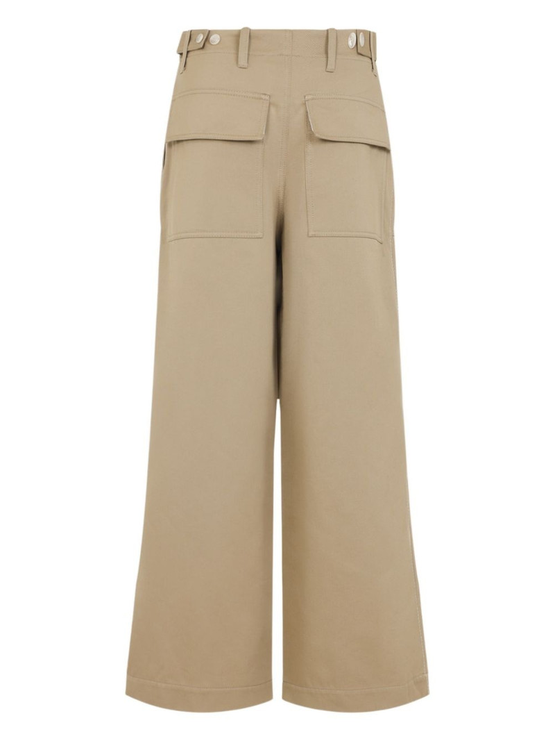 Marni rose-embroidered pocket trousers outlook