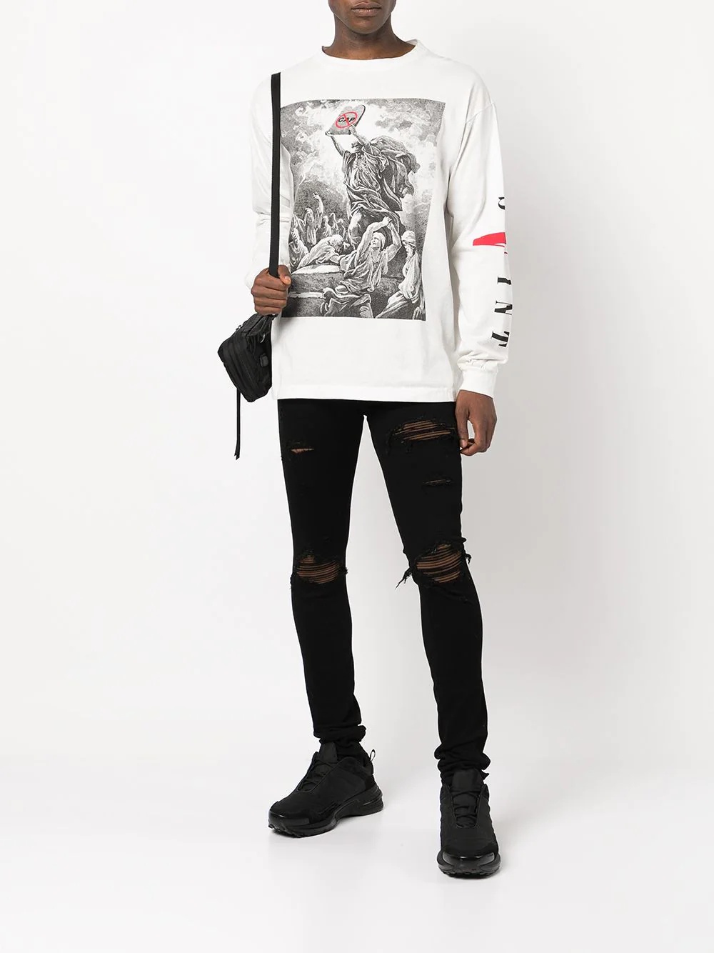 graphic-print long-sleeved T-shirt - 2