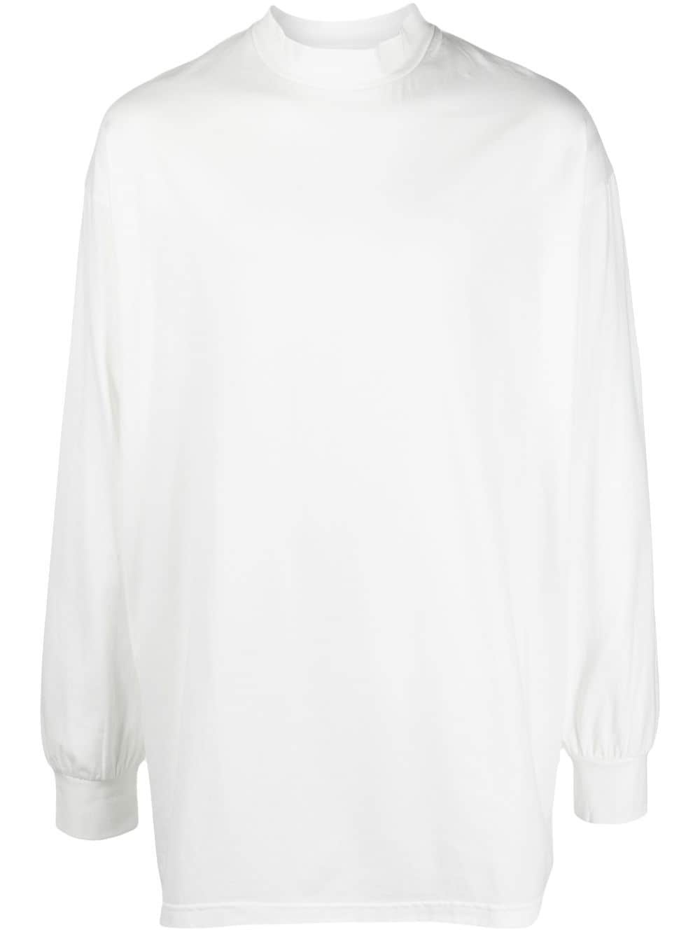 high crew neck sweatshirt - 1