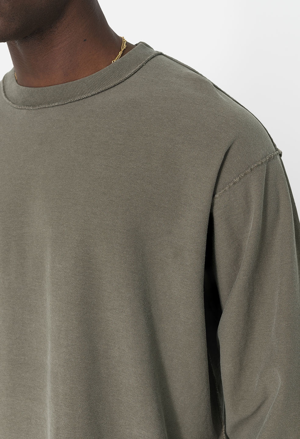 REVERSED CROPPED LS TEE - 2