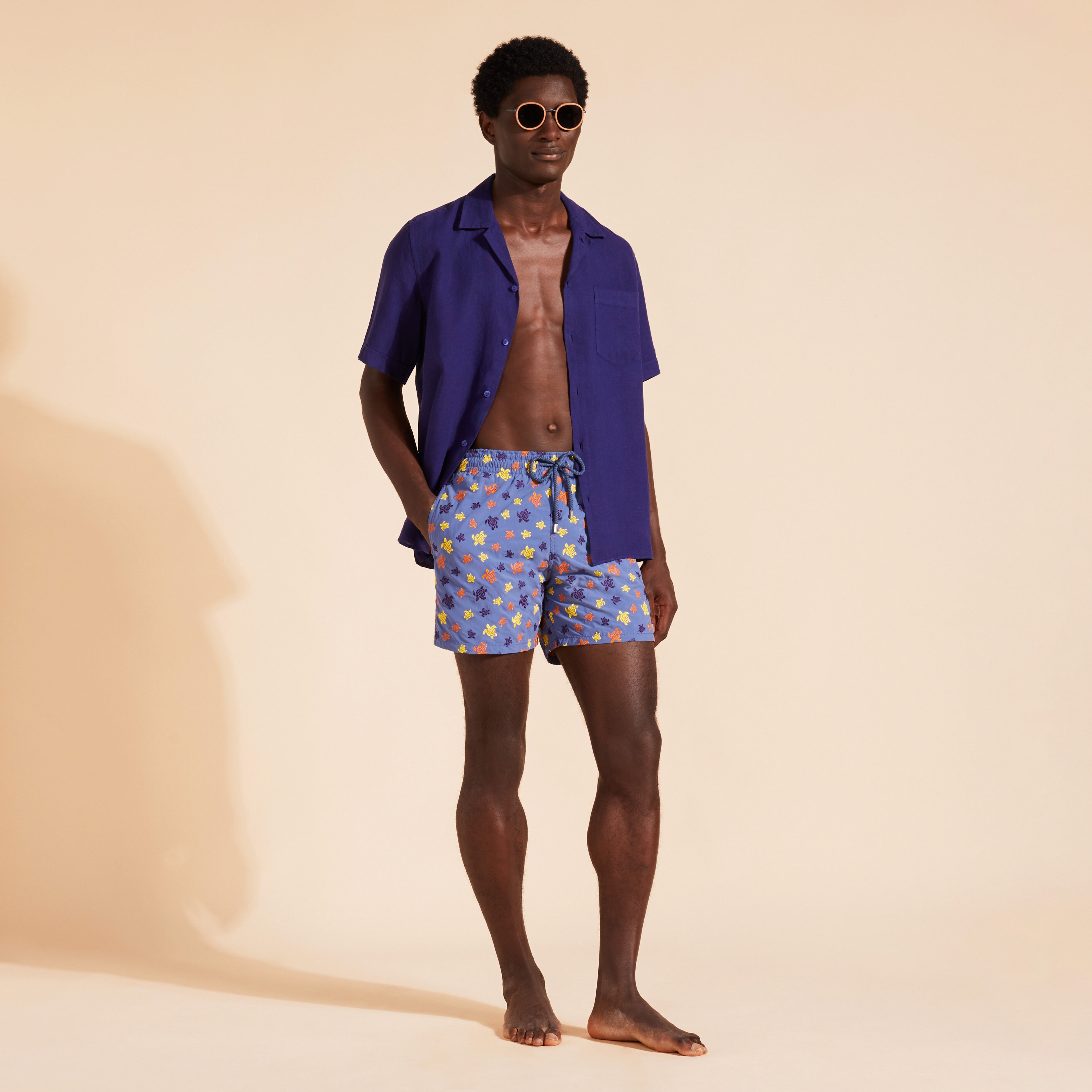 Men Swim Shorts Embroidered Ronde des Tortues - Limited Edition - 5