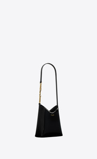 SAINT LAURENT rendez-vous mini hobo bag in patent leather