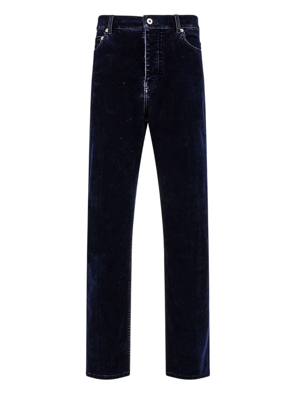five-pocket logo patch trousers - 1