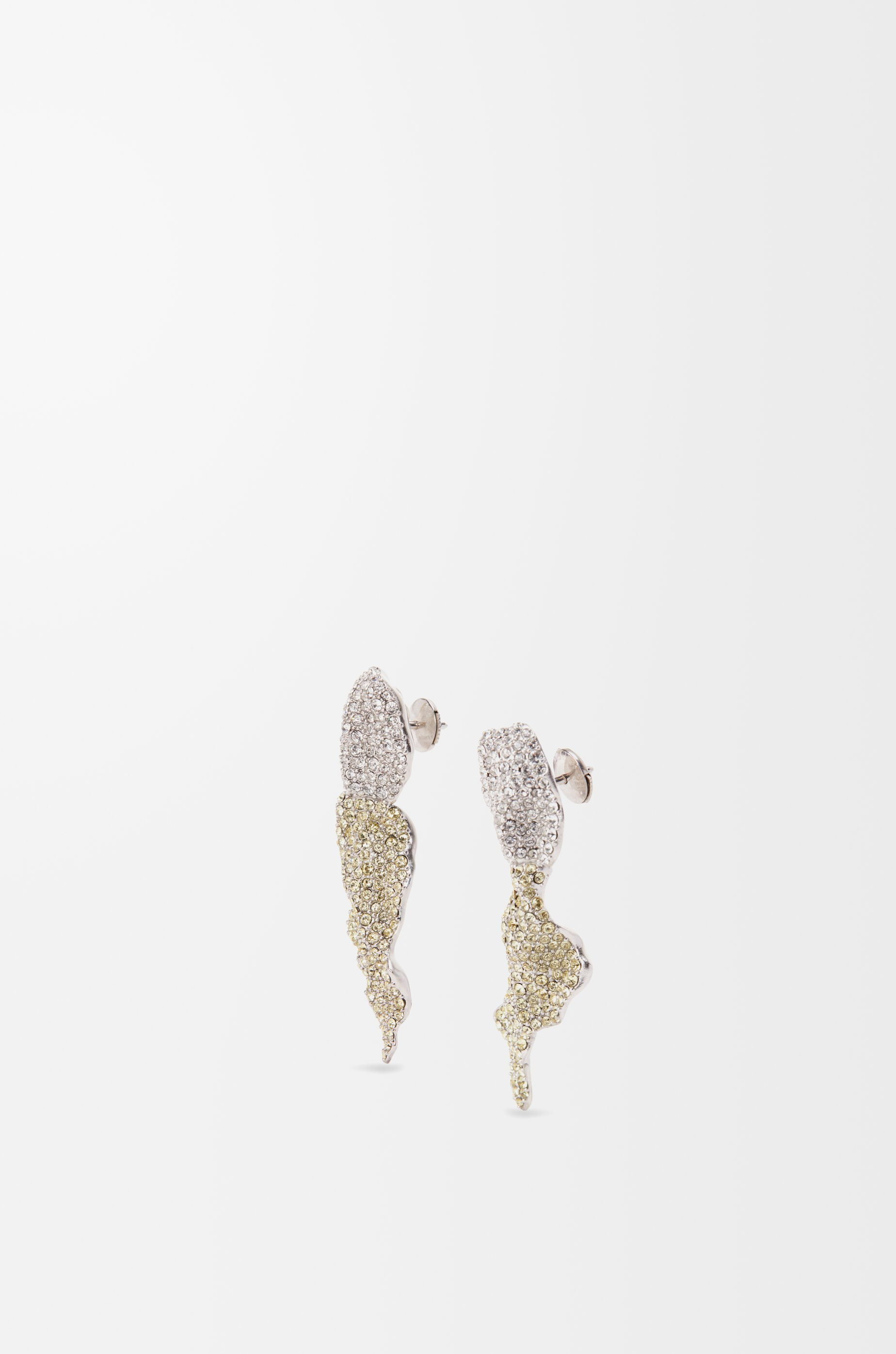 Glitter Fragment earrings in sterling silver and crystals - 3