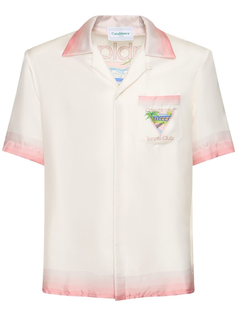Tennis Club printed silk shirt - 2
