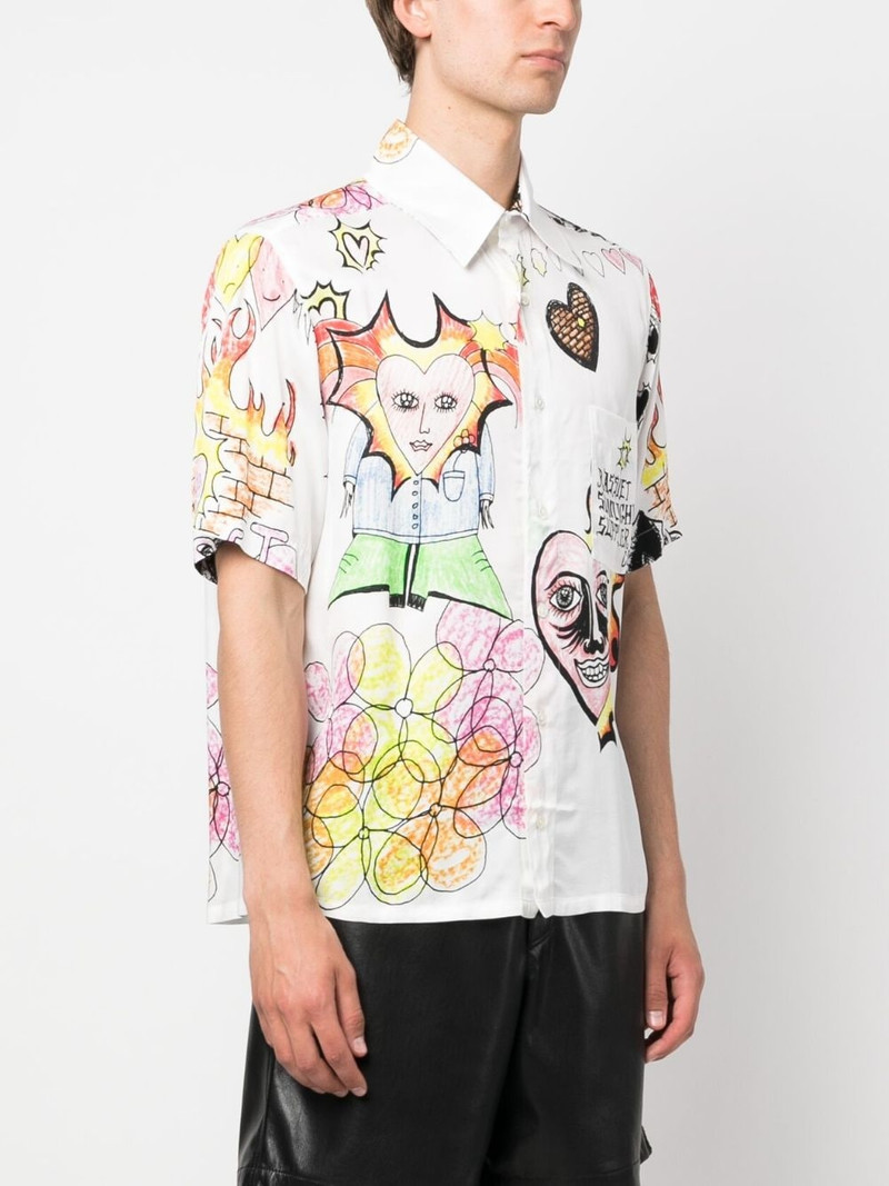 Drawstrings graphic-print shirt 3