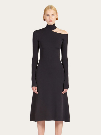 FERRAGAMO Midi dress with cut out outlook