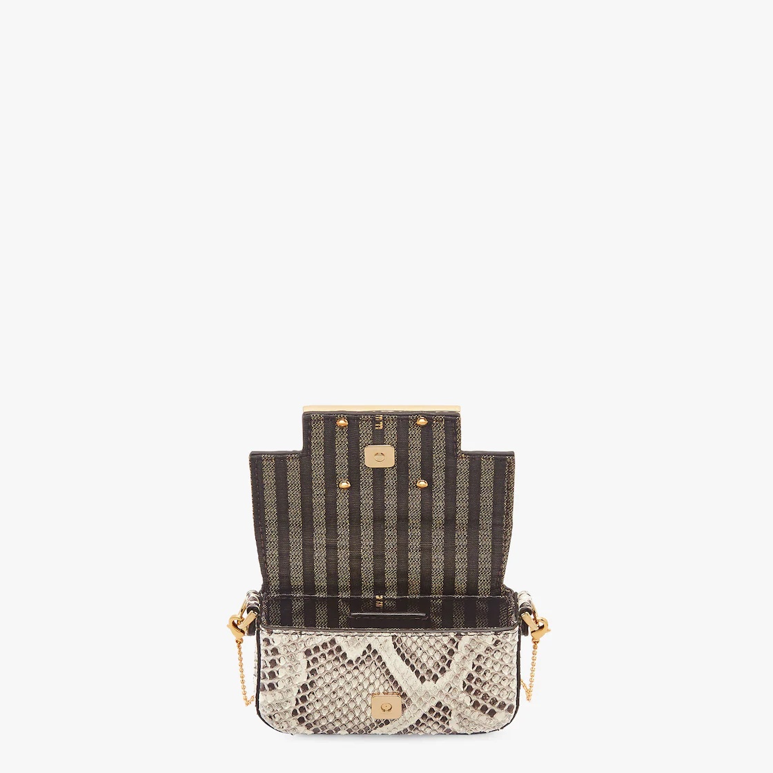 Beige python leather charm - 4