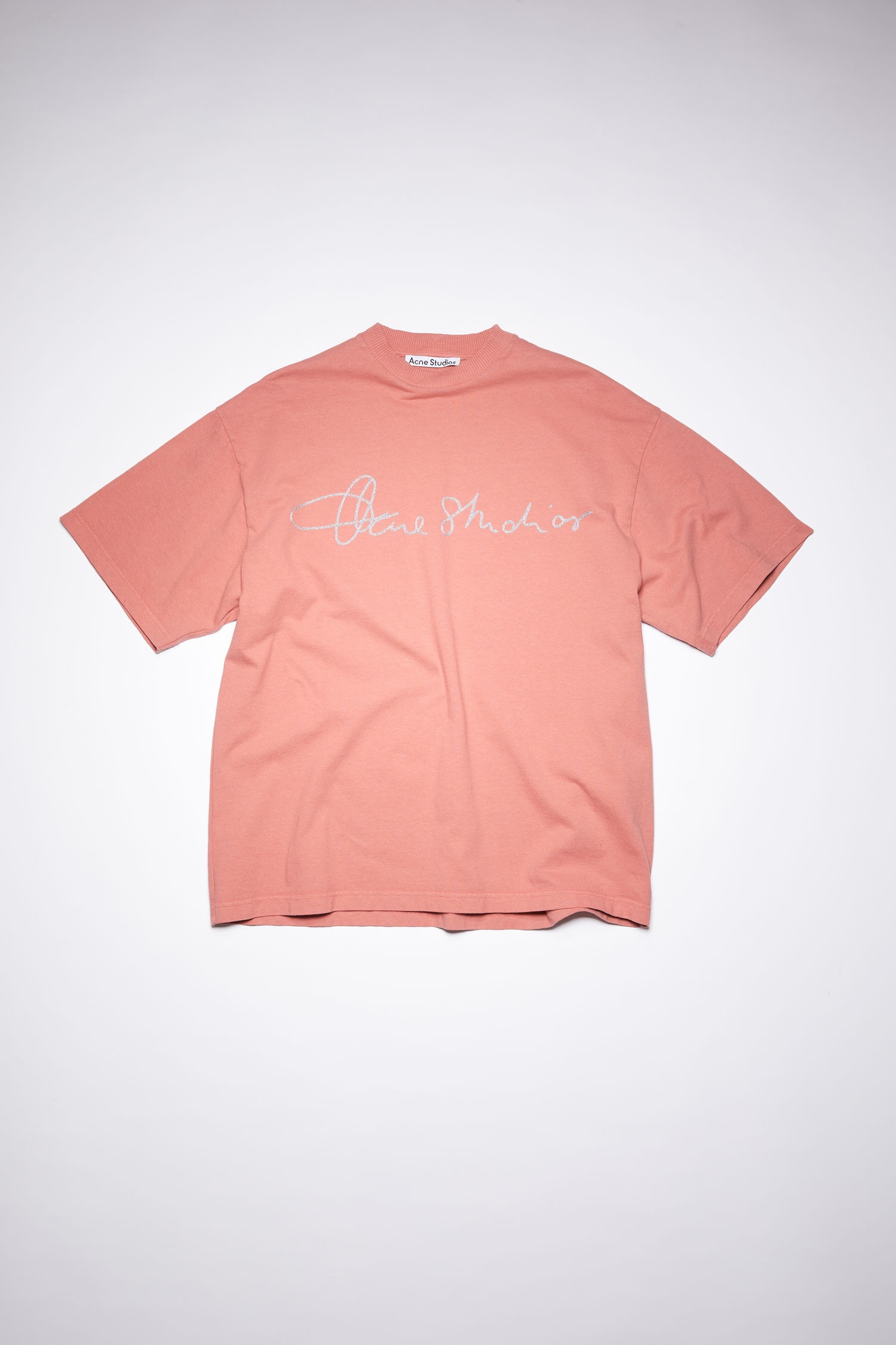 Cotton logo t-shirt - Old pink - 1