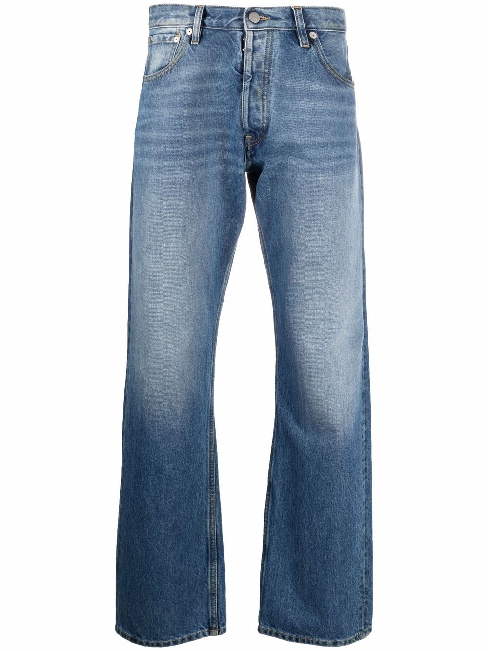 straight-cut denim jeans - 1