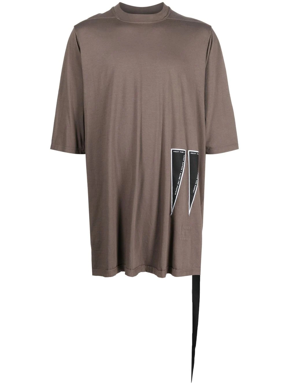 triangle long-length T-shirt - 1