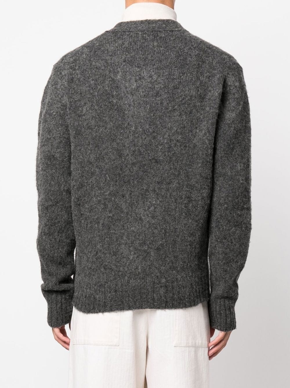 button-up knitted cardigan - 7