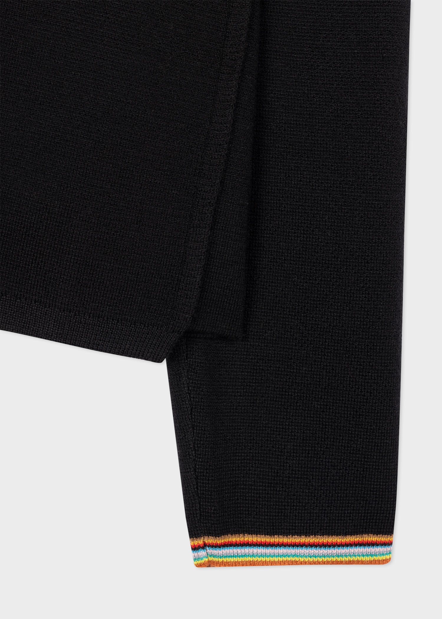 Collared Stripe Cuff Sweater - 3