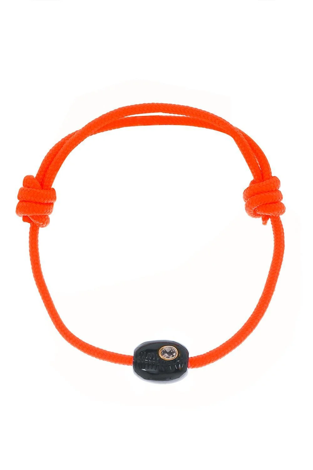 Petite Onyx Cowrie Sillimanite Orange Bracelet - 1