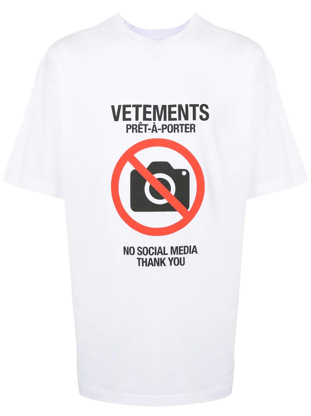 antisocial print T-shirt - 1