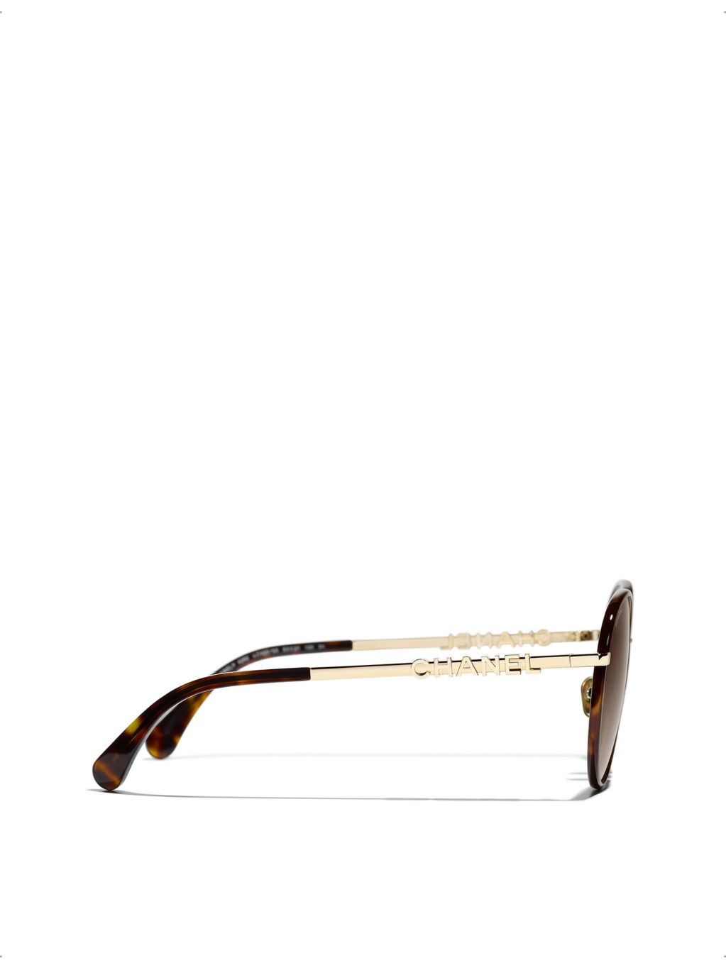 CH4282 round-frame tortoiseshell metal sunglasses - 3